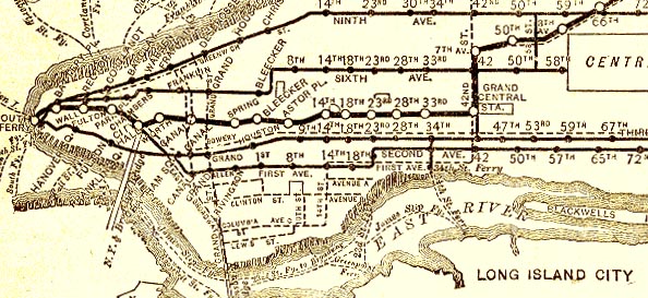 Nyc Elevated Trains Map The Second Avenue El Village Preservation