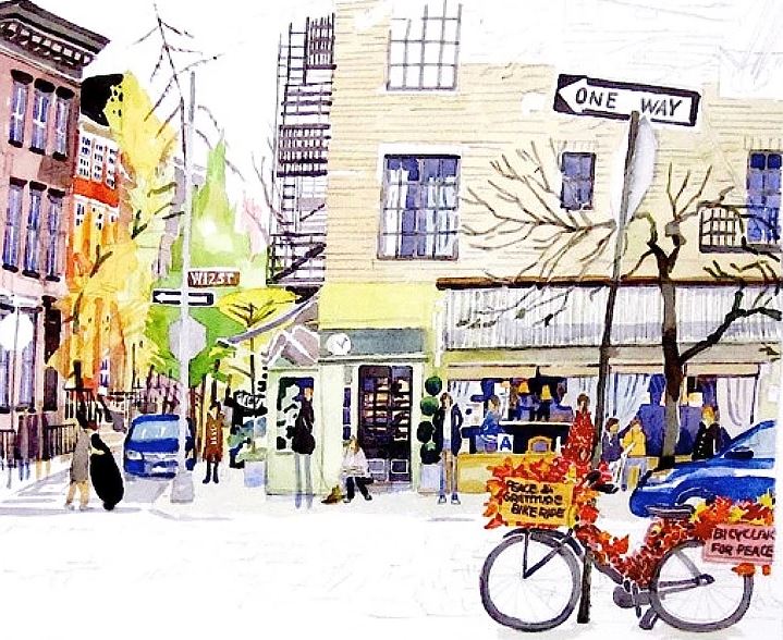 Watercolor Magic in the Village, thanks to Kazuya Morimoto
