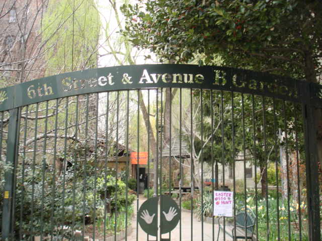 The fence, designed by garden members, features the many hands that built the garden.