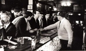 Gay activists are denied service at a 1966 Sip In at Julius'.