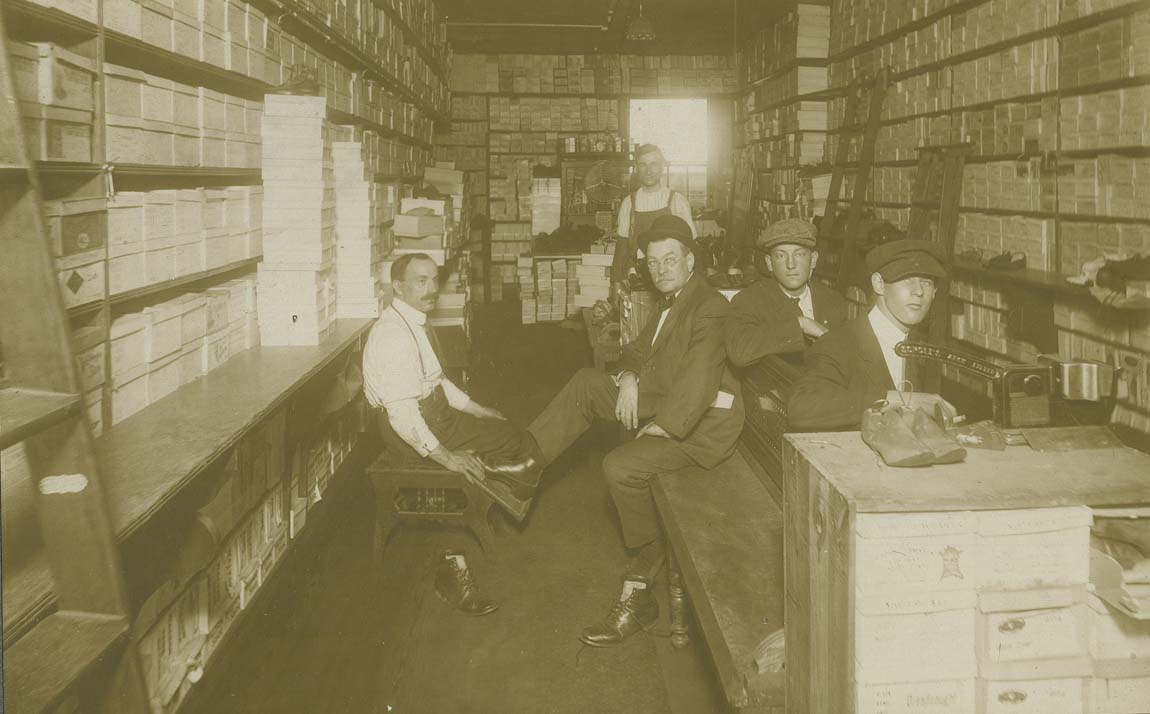 The interior of J. Yormark Shoes at 15 8th Avenue. 