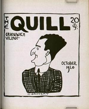 A 1920 cover image of the Quill magazine. Image via the Harry Ransom Center. 