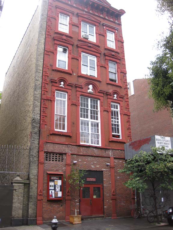 La Mama's main building at 74A East 4th Street. Photo courtesy of the La MaMa Archive / Ellen Stewart Private Collection. 