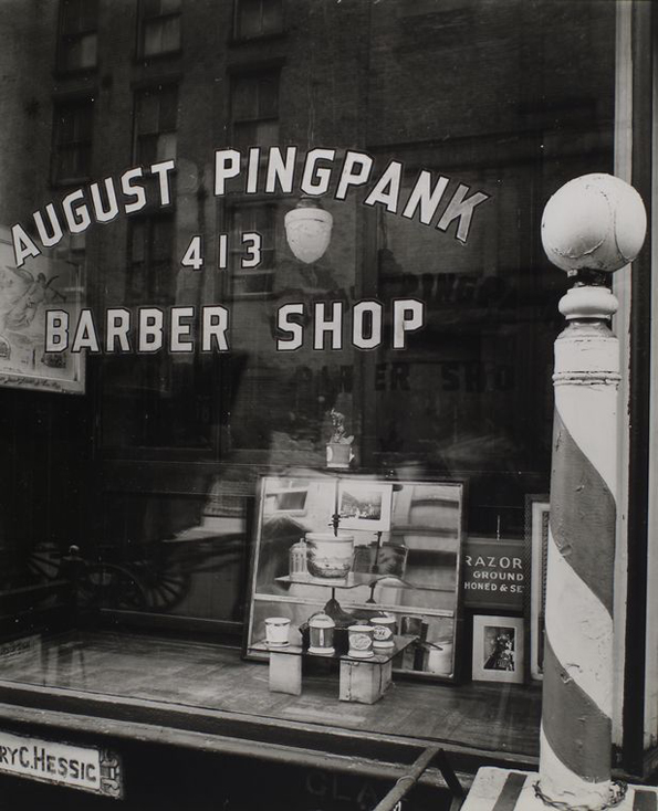 Pingpank Barber Shop, 1938. Image via NYPL.