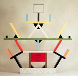 Ettore Sottsass' 'Carlton' cabinet, a prime example of Memphis Group design.