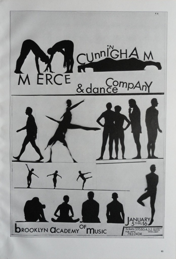 Merce Cunningham Dance Company poster. Image courtesy of etsy.com.