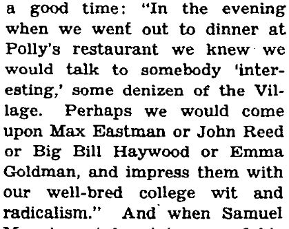 A mention of Polly's in the New York Times.