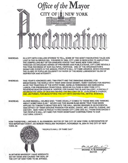 mosaic mayor proclamation