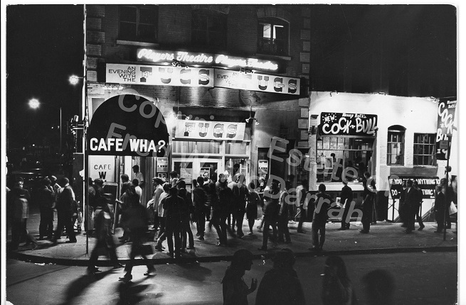 Legendary music club Cafe Wha?, Macdougal Street, Greenwich