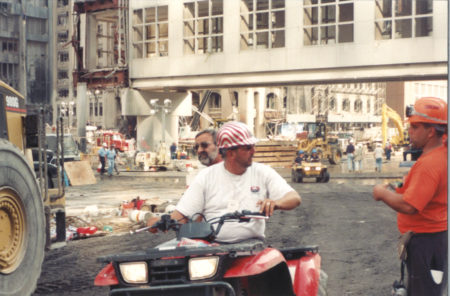 Unknown construction workers on West Street