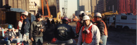 Workers from Local 731 Standing together at Ground Zero