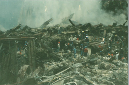 Workers on the Rubble from the WTC