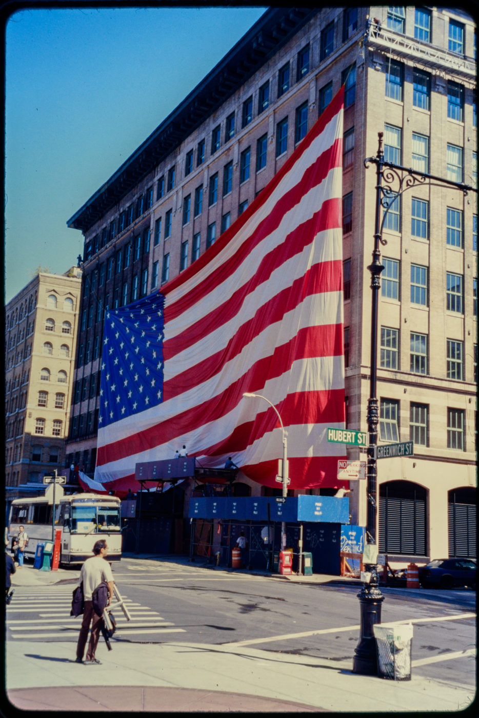 Enormous American Flag Pictured at Hubert and Greenwich Streets.jpg