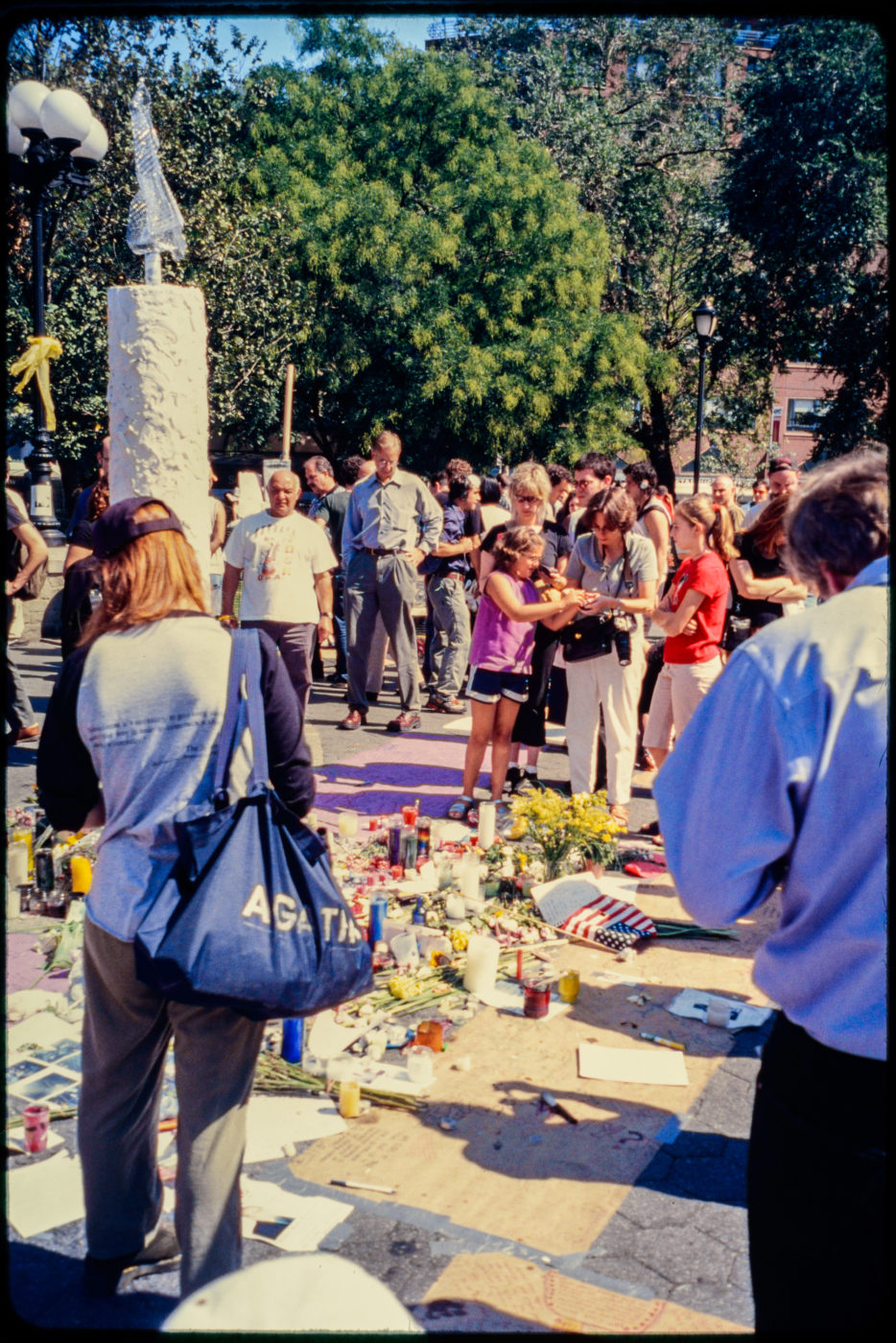 The Top of the Memorial Structure is Pictured Here with New Yorkers Visiting.jpg