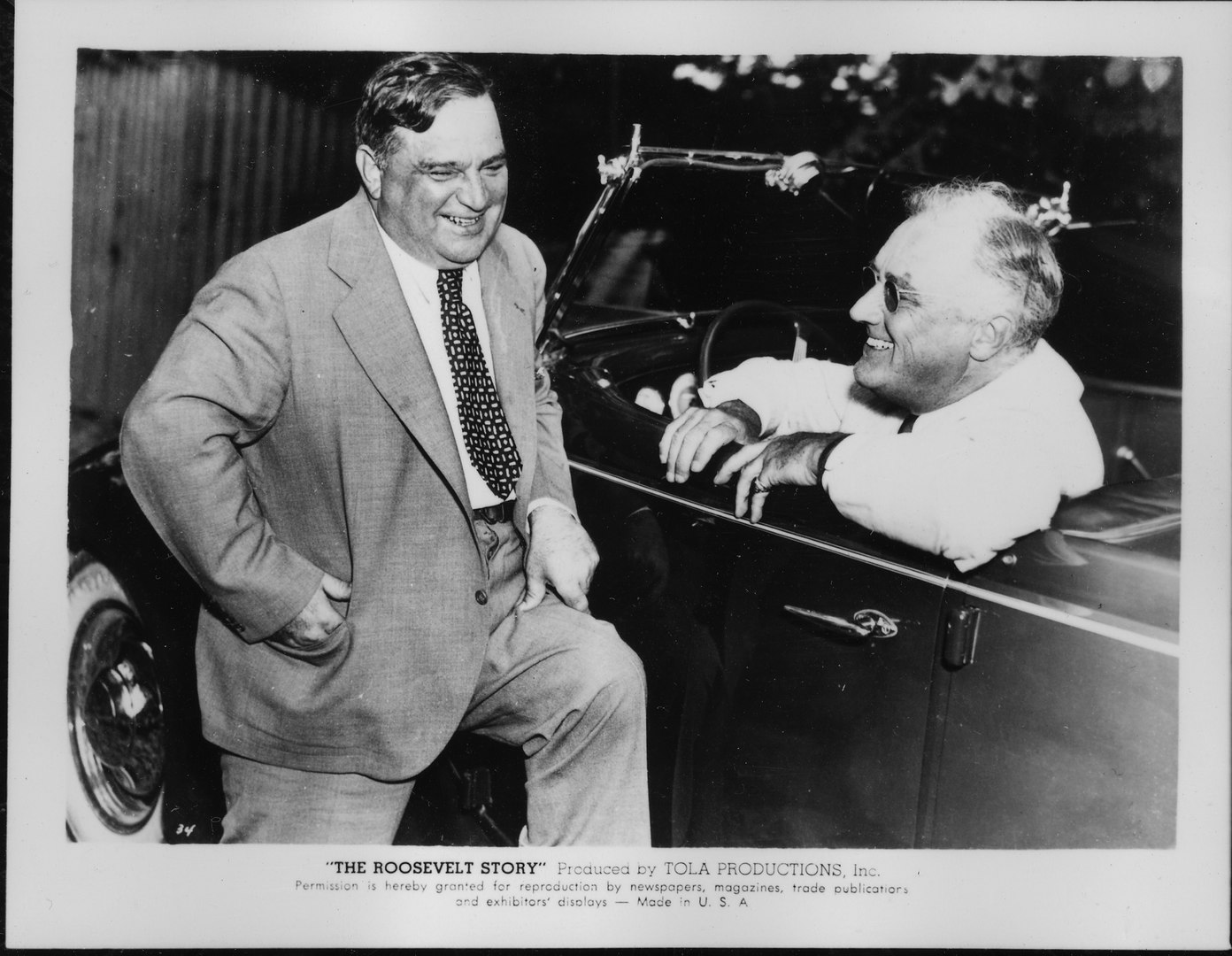 Mayor Fiorello LaGuardia and President Franklin D. Roosevelt in Hyde Park